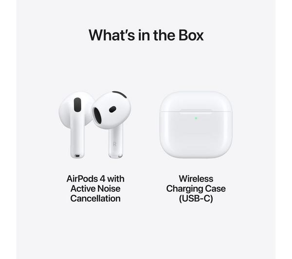 APPLE AirPods 4 with Active Noise Cancellation - White image number 9 of 9
