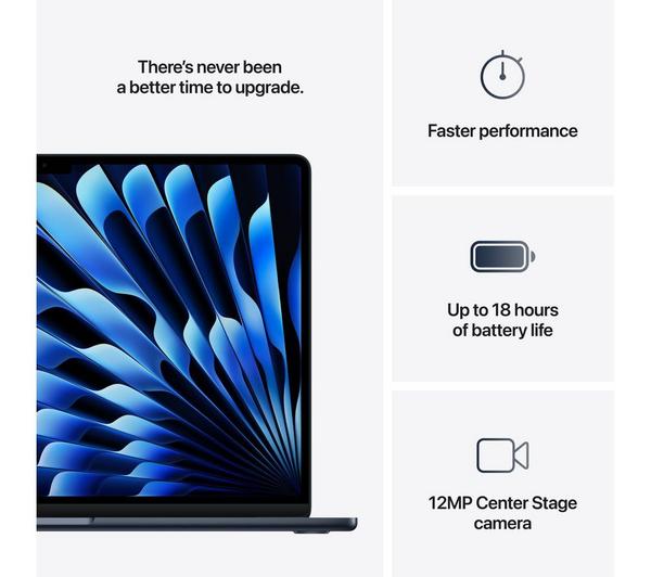 APPLE MacBook Air 15" (2025) - M4, 256 GB SSD, Midnight image number 10 of 11