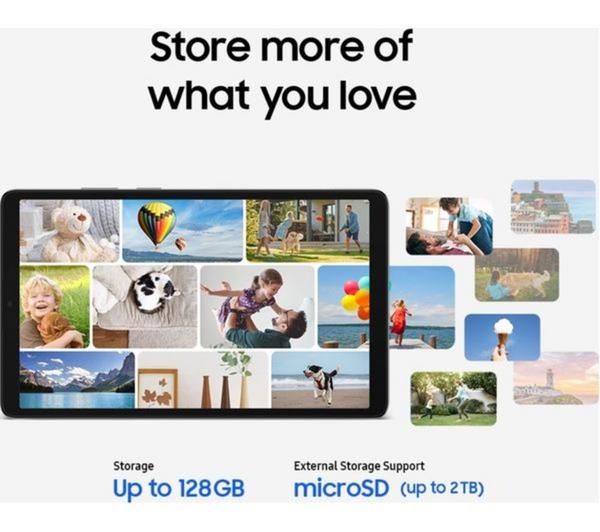 SAMSUNG Galaxy Tab A11 8.7" LTE Tablet - 128 GB, Grey image number 7 of 9