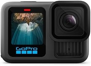 GoPro Hero13 Black 5.3K Action Camera Bundle, Includes 2 Enduro Batteries and Waterproof Shutter Remote|B0F7STY29N