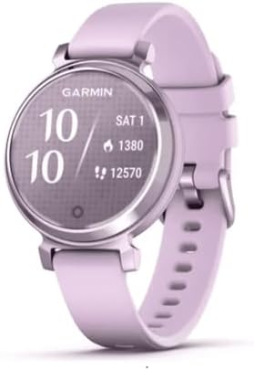 Garmin Lily 2, 35mm smartwatch, Stylish small watch & fitness tracker with hidden display, patterned lens, bright touchscreen display, up to 5 days battery life, Coconut|B0CP9C4RKN