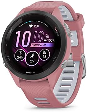 Garmin Forerunner 265, 46mm GPS running smartwatch, Black|B0BS1T9J4Y