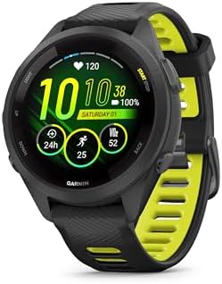 Garmin Forerunner 265, 46mm GPS running smartwatch, Black|B0BS1T9J4Y