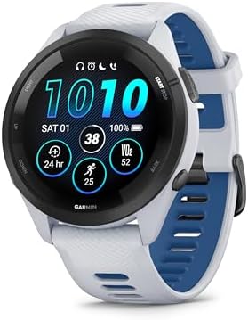 Garmin Forerunner 265, 46mm GPS running smartwatch, Black|B0BS1T9J4Y