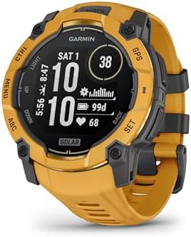 Garmin Instinct 3, 50mm rugged GPS smartwatch, Black/Charcoal band|B0DSC8GLRX