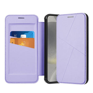 Magnetic Armor Series RFID Card Slots Leather Phone Case, For Samsung Galaxy S25 5G, For Samsung Galaxy S25+ 5G, For Samsung Galaxy S25 Ultra 5G, For Samsung Galaxy S24 Ultra 5G