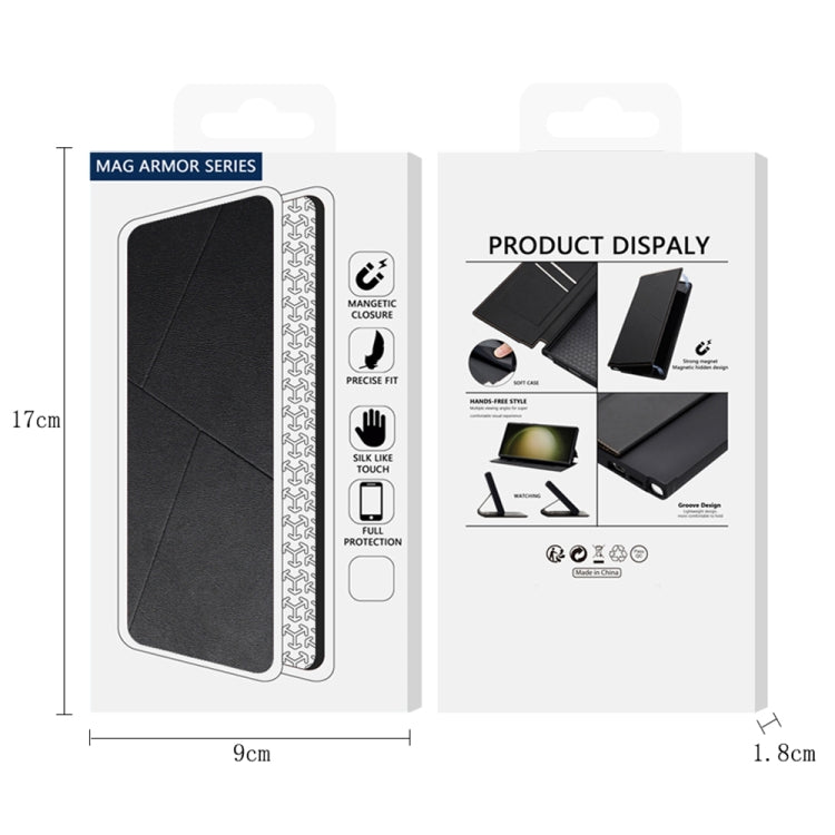 Magnetic Armor Series RFID Card Slots Leather Phone Case, For Samsung Galaxy S25 5G, For Samsung Galaxy S25+ 5G, For Samsung Galaxy S25 Ultra 5G, For Samsung Galaxy S24 Ultra 5G