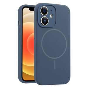 Fine Hole Liquid Silicone MagSafe Phone Case, For iPhone 13, For iPhone 12