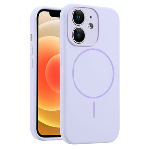 Fine Hole Liquid Silicone MagSafe Phone Case, For iPhone 13, For iPhone 12