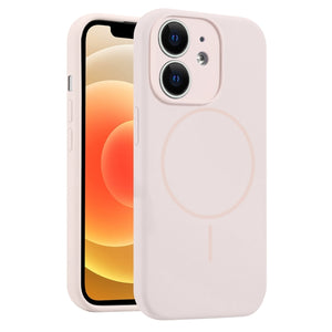 Fine Hole Liquid Silicone MagSafe Phone Case, For iPhone 13, For iPhone 12