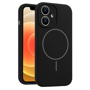 Fine Hole Liquid Silicone MagSafe Phone Case, For iPhone 13, For iPhone 12