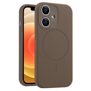 Fine Hole Liquid Silicone MagSafe Phone Case, For iPhone 13, For iPhone 12