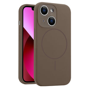 Fine Hole Liquid Silicone MagSafe Phone Case, For iPhone 13, For iPhone 12