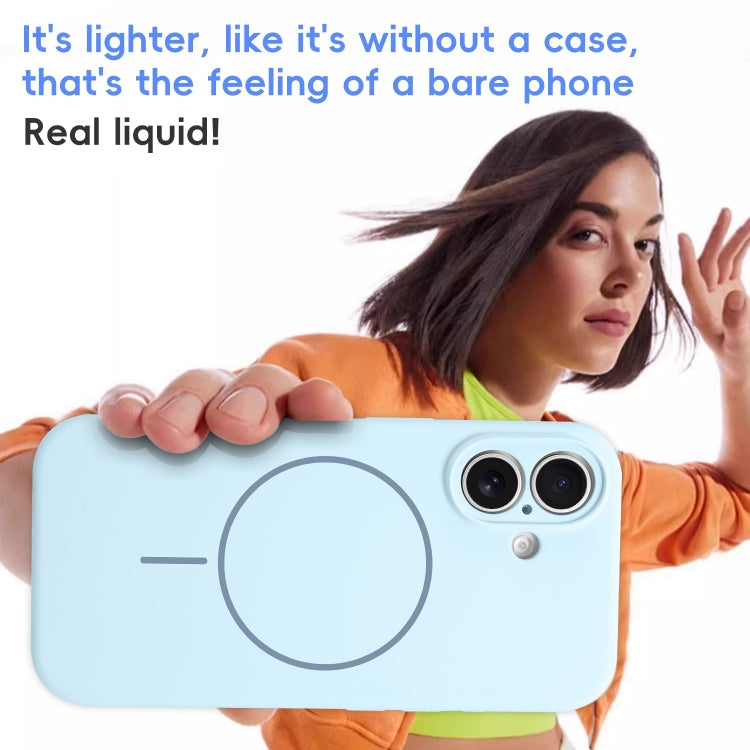 Fine Hole Liquid Silicone MagSafe Phone Case, For iPhone 13, For iPhone 12