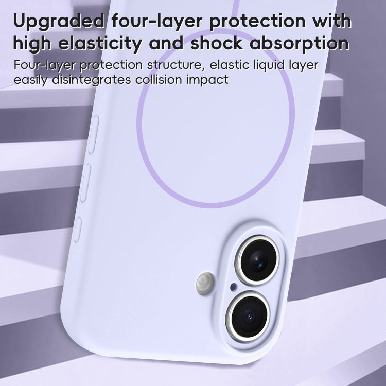 Fine Hole Liquid Silicone MagSafe Phone Case, For iPhone 13, For iPhone 12