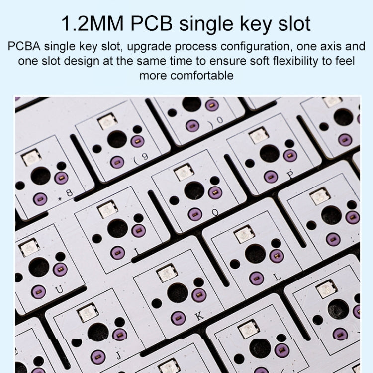AULA F75 80 Keys Wired/2.4G/Bluetooth Three Model Customized RGB Mechanical Keyboard