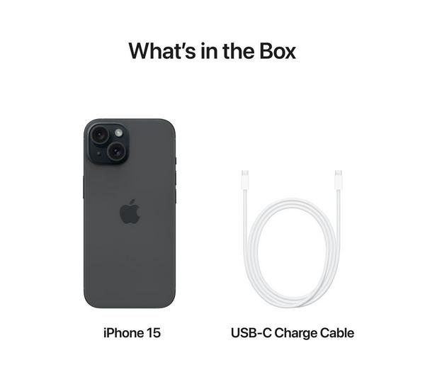 APPLE iPhone 15 - 128 GB, Black image number 7 of 9