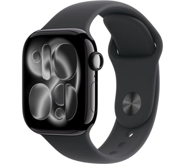 APPLE Watch Series 11 - 42 mm Jet Black Aluminium Case with Black Sport Band, M/L image number 1 of 10