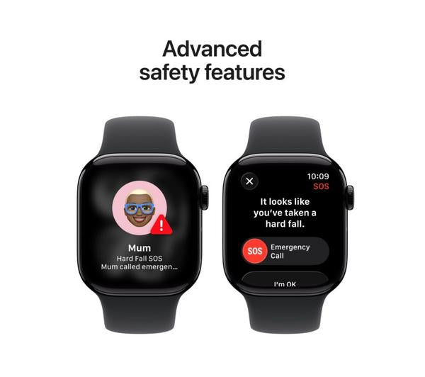 APPLE Watch Series 11 - 42 mm Jet Black Aluminium Case with Black Sport Band, M/L image number 6 of 10