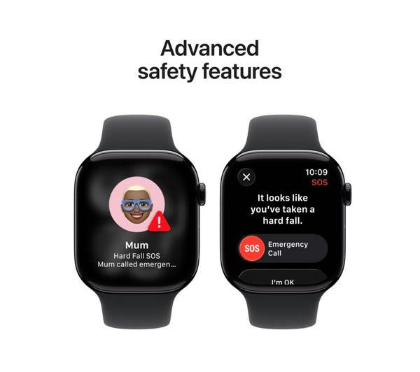 APPLE Watch Series 11 - 46 mm Jet Black Aluminium Case with Black Sport Band, M/L image number 6 of 10