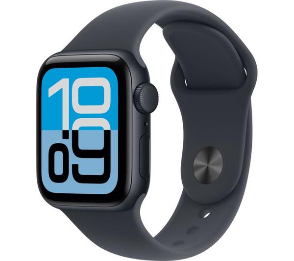 APPLE Watch SE 3 - 40 mm Midnight Aluminium Case with Midnight Sport Band, S/M image number 1 of 10
