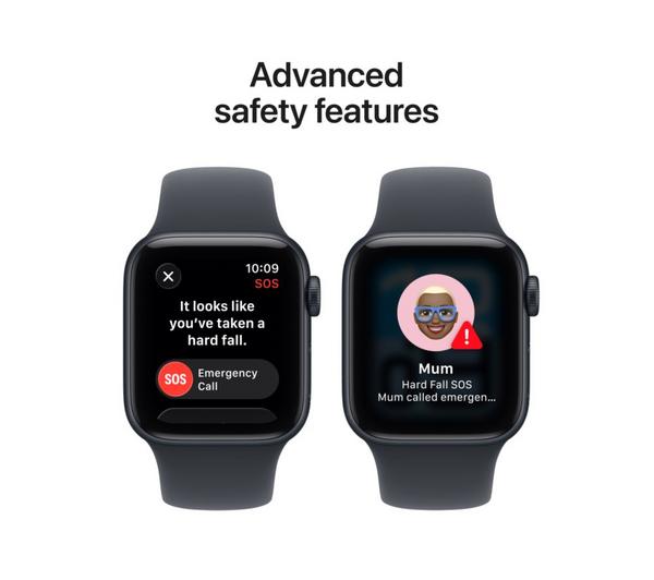 APPLE Watch SE 3 - 40 mm Midnight Aluminium Case with Midnight Sport Band, S/M image number 7 of 10
