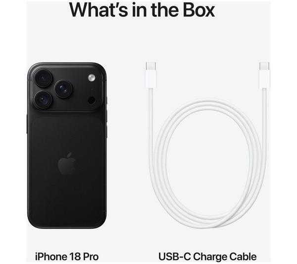 APPLE iPhone 18 Pro - 256 GB, Black image number 10 of 12