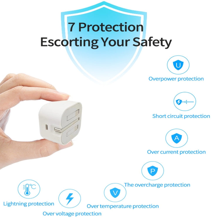 A234 20W PD 3.0 Type-C / USB-C Interface Folding Travel Charger, UK Plug, 20W