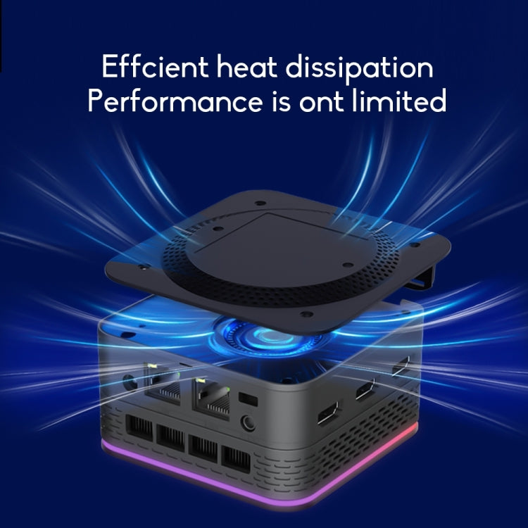 12th Alder Lake Dual Gigabit LAN+3 HDMI 4K HD Pocket Mini PC, T9 Plus N100 DDR5 16G+1TB EU Plug, T9 Plus N100 DDR5 16G+1TB UK Plug