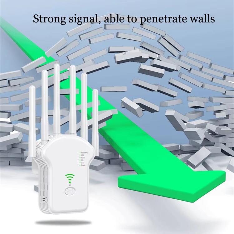 Urant U13 1200Mbps 2.4G/5G Dual Band WiFi Repeater Signal Amplifier, US Plug White, EU Plug White, US Plug Black, EU Plug Black