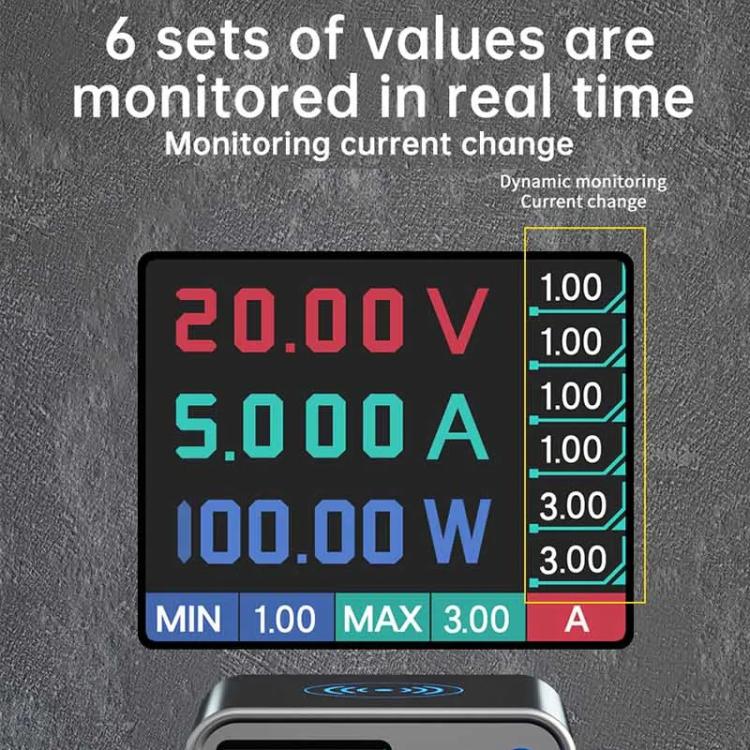 MaAnt DianBa No.1 Pro Multi-port Charger 9-ports With Digital Display Power Wireless Charger, DianBa No.1 Pro, EU Plug