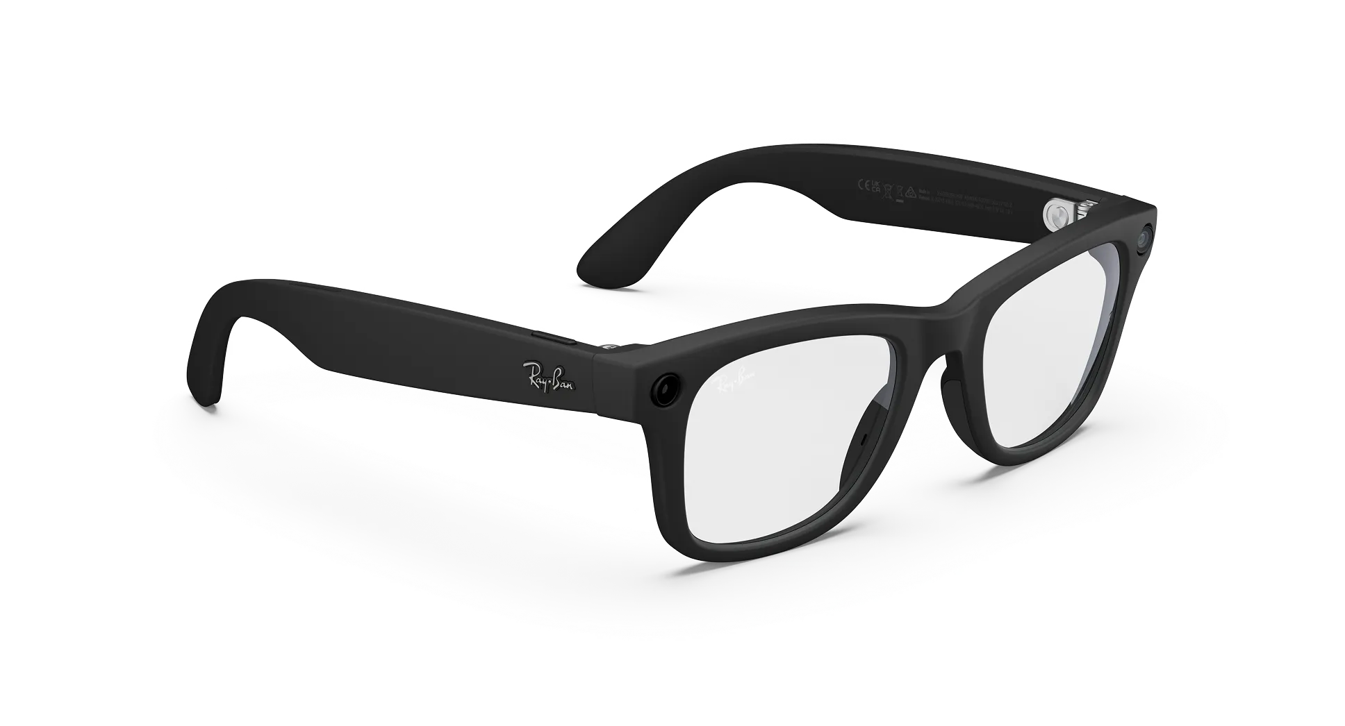 Ray-Ban Meta Wayfarer (Gen 2) Matt Black Clear Lenses