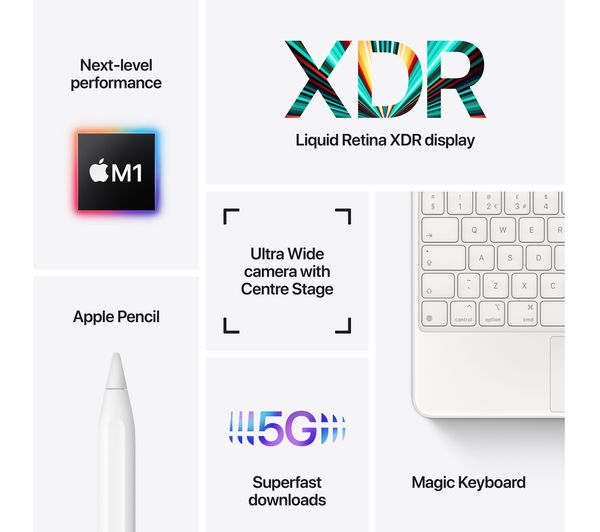 APPLE 12.9" iPad Pro (2021) - 128 GB, Space Grey New