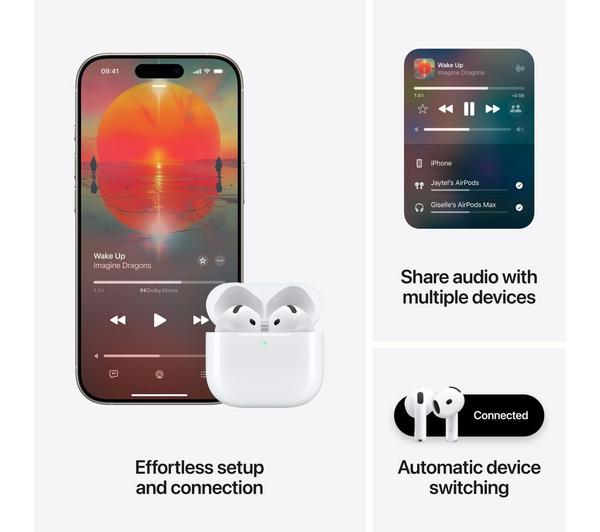 APPLE AirPods 4 with Active Noise Cancellation - White image number 8 of 9