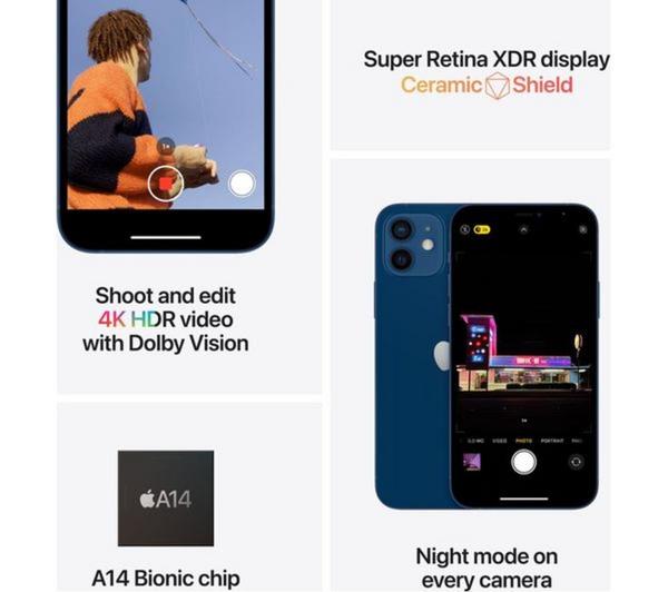 APPLE Refurbished iPhone 12 - 64 GB, Purple (Good Condition) image number 9 of 10