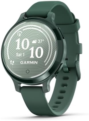 Garmin Lily 2 Active, 38mm GPS smartwatch, stylish smaller watch, fitness tracker with hidden display, sports apps,patterned lens, bright touchscreen display, up to 9 days battery life, Purple Jasmine|B0DGWJ8FYW