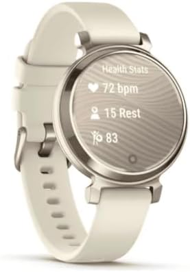 Garmin Lily 2, 35mm smartwatch, Stylish small watch & fitness tracker with hidden display, patterned lens, bright touchscreen display, up to 5 days battery life, Coconut|B0CP9C4RKN