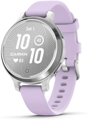 Garmin Lily 2 Active, 38mm GPS smartwatch, stylish smaller watch, fitness tracker with hidden display, sports apps,patterned lens, bright touchscreen display, up to 9 days battery life, Purple Jasmine|B0DGWJ8FYW