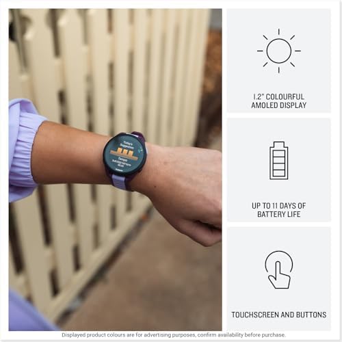 Garmin Forerunner 165, Music 43mm GPS running smartwatch, Black|B0CWB662HK