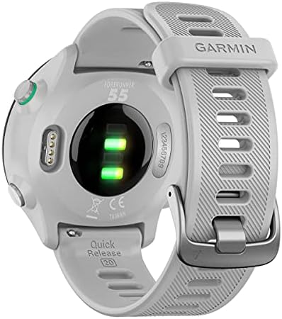 Garmin Forerunner 55, 42mm GPS running smartwatch, Whitestone|B0953XKD13