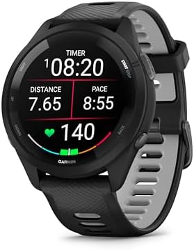 Garmin Forerunner 265, 46mm GPS running smartwatch, Black|B0BS1T9J4Y