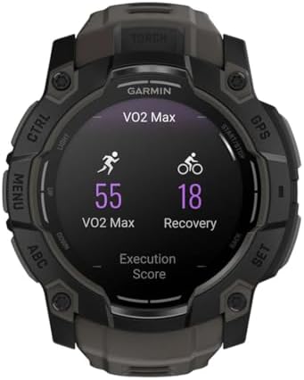Garmin Instinct 3, 50mm rugged GPS smartwatch, Black/Charcoal band|B0DSC8GLRX