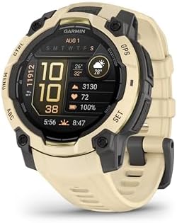 Garmin Instinct 3, 50mm rugged GPS smartwatch, Black/Charcoal band|B0DSC8GLRX