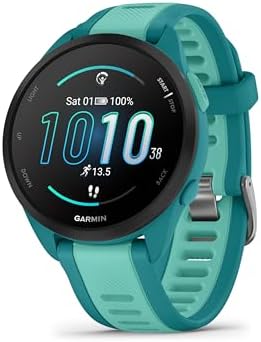Garmin Forerunner 165, Music 43mm GPS running smartwatch, Black|B0CWB662HK
