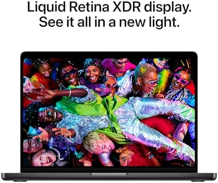 Apple MacBook Pro 14.2-inch Laptop with M5 chip with 10 core CPU and 10 core GPU: Built for Apple Intelligence, Liquid Retina XDR Display, 16GB Unified Memory, 512GB SSD Storage; Space Black|B0FWD6KXHB