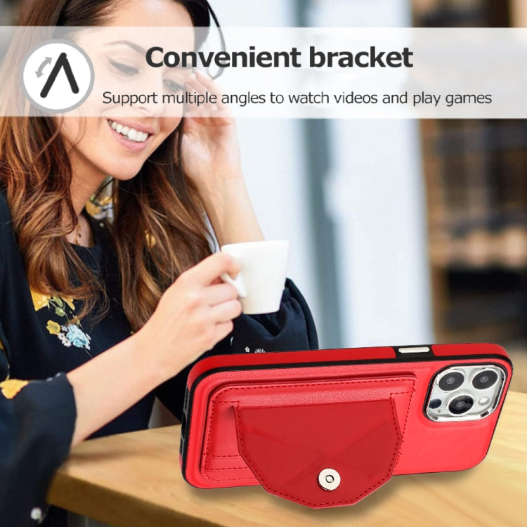 Shockproof Leather Phone Case with Card Holder, For iPhone 15 Pro Max, For iPhone 14, For iPhone 15 Pro, For iPhone 14 Plus