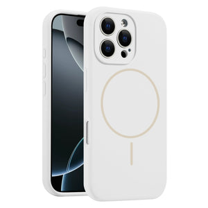 Fine Hole Liquid Silicone MagSafe Phone Case, For iPhone 16 Pro Max, For iPhone 16 Pro