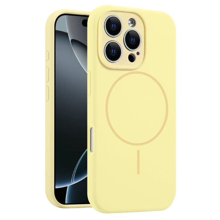 Fine Hole Liquid Silicone MagSafe Phone Case, For iPhone 16 Pro Max, For iPhone 16 Pro