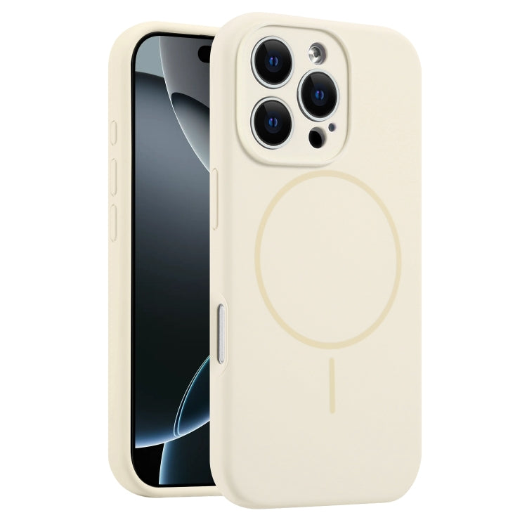 Fine Hole Liquid Silicone MagSafe Phone Case, For iPhone 16 Pro Max, For iPhone 16 Pro