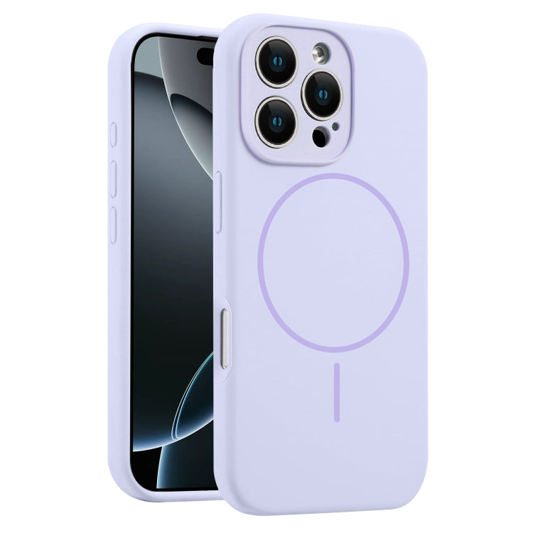 Fine Hole Liquid Silicone MagSafe Phone Case, For iPhone 16 Pro Max, For iPhone 16 Pro